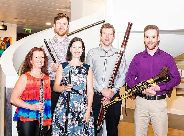 THE WIND & REED SECTION OF THE IRISH MEMORY ORCHESTRA. Photo:John O'Neill
